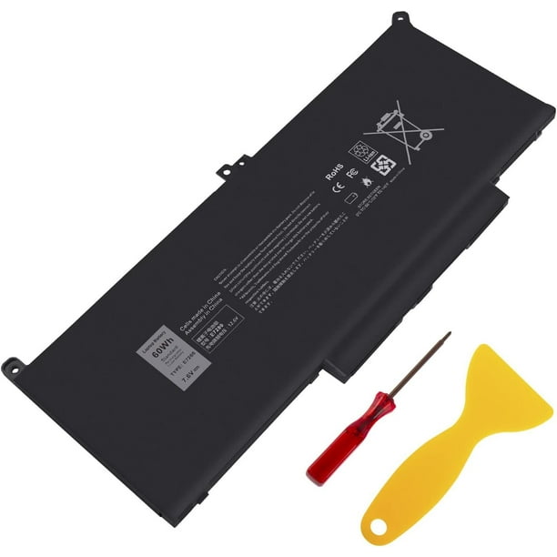 Batería de ordenador portátil TREE.NB F3YGT de 60 Wh para Dell Latitude 12-14