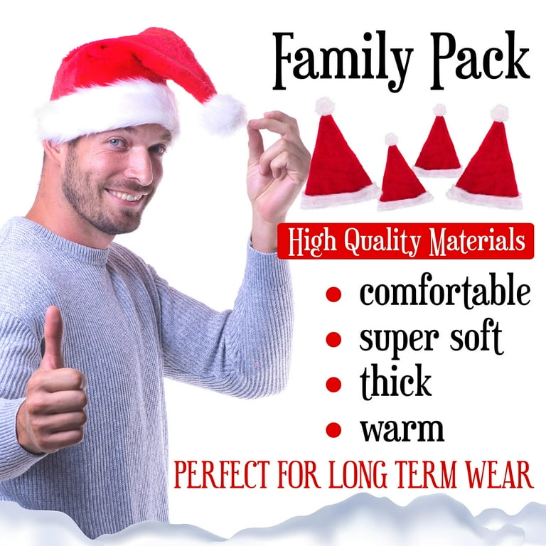 Pack of santa hats outlet