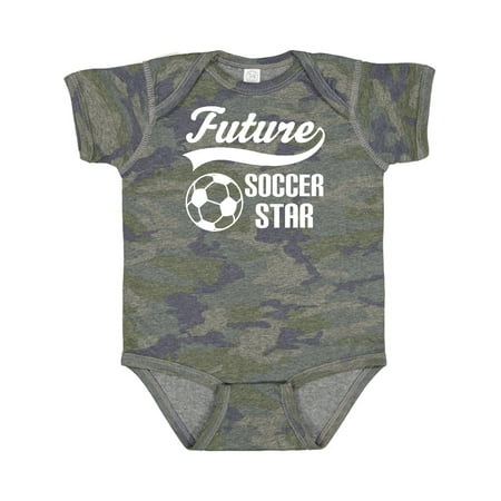 

Inktastic Future Soccer Star Ball Sports Gift Baby Boy or Baby Girl Bodysuit