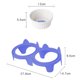 thumbnail image 2 of Cuencos de cerámica para gatos, cuencos dobles para comida y agua, cuencos de cerámica elevados para gatos con soporte de plástico, 2 of 8