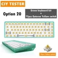 thumbnail image 4 of Kits Clavier Mécaniques Tester68 2.4G/Bluetooth 5.0 Vert option 20, 4 of 9