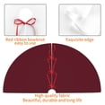 thumbnail image 4 of Sikiie Maroon 30-48 inches {designName} Print Christmas Tree Skirt Snowman Xmas Tree Skirt with Edge Christmas Decorations for Holiday Party-36", 4 of 7