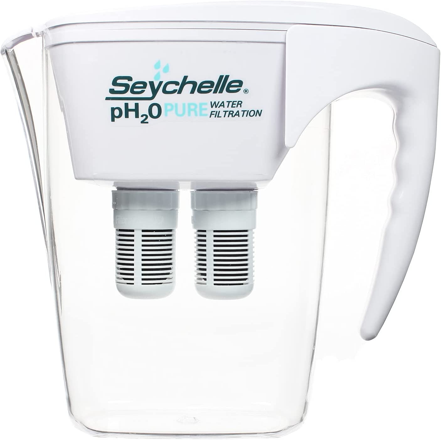 Seychelle pH2O Alkaline Water Filter Pitcher pH Enhancing Filtration