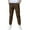 Brown, variant on VEKDONE Boys Cotton Linen Long Pants Elastic Waisted Drawstring Tapered Pants Solid Color Lightweight Outdoor Sweatpants with Pockets