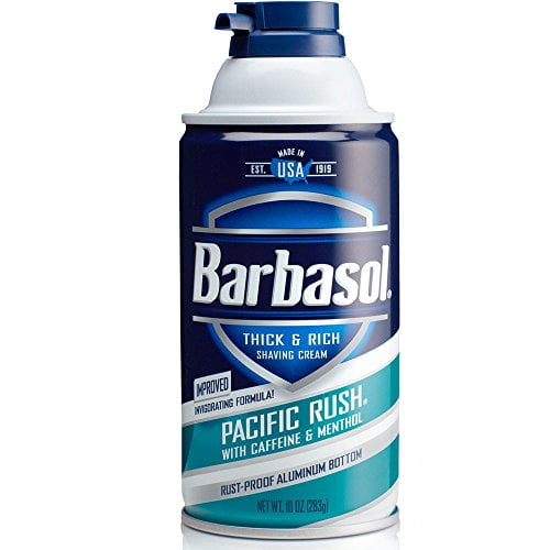 Barbasol Pacific Rush Thick & Rich Shaving Cream for Men 10 oz