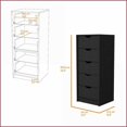 thumbnail image 4 of Dresser, White 5 Narrow Drawer Compact | Wenge | Wood, 4 of 8