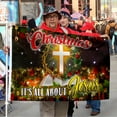 thumbnail image 2 of Bayyon Christmas Jesus Grommet Flag Christmas It’s All About Jesus Flag Banner with Grommets 3x5Feet Man cave Decor, 2 of 6
