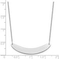 thumbnail image 3 of 14K White Gold Medium Polished Curved Blank Bar Necklace (18 X 40) Made In United States xna1206w, 3 of 5