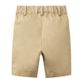 thumbnail image 3 of LittleSpring Toddler Boys Chino Relaxed Fit Elastic Waist Shorts, 3T, 3 of 6