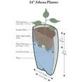 thumbnail image 2 of Algreen Athena Round Self Watering Planter, 2 of 4