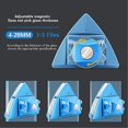 thumbnail image 4 of Blue - 1 Piece Double Sided Window Cleaner Window Wiper Magnetic Cleaning Tool Adjustable Magnetic Cleaning Brush for Tall Windows., 4 of 5