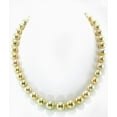 thumbnail image 1 of 14K Gold 9-12mm Golden South Sea Cultured Pearl Necklace - AAA Quality, 18" Princess Length, 1 of 7