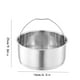 thumbnail image 3 of Cesta de Drenaje de Acero Inoxidable para Fregadero de Cocina con Ganchos, Rejilla Separadora de Agua y Polvo, Diseño de Ventosa Que Ahorra Espacio, Cesta de Filtro de Residuos de 25 X 14,5 X 7,3 Cm, 3 of 7
