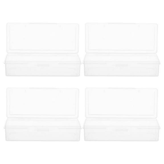 Raindrops 4pcs Transparent Cheese Box and Butter Holder for Refrigerator with Lid for Food Storage