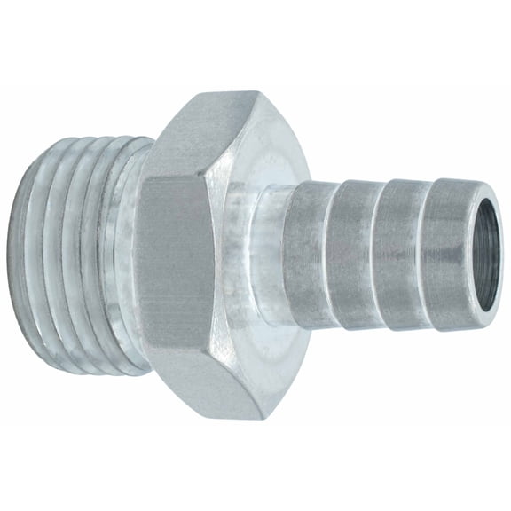 ICT Billet Straight 10AN Orb to 1/2" Hose Barb Fitting Adapter 10AN to 1/2" Hose Barb Connector Fluid Designed & Manufactured in the USA Bare Aluminum F100R500BA