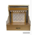 thumbnail image 1 of Wooden Designer Temple For Home And Office With LED Lights / Puja Mandir For Home With Cabinet Storage / Wall Hanging And Table Top Mandir, 1 of 4
