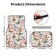 thumbnail image 5 of Balery Floral With Butterflies Juego de 4 Alfombrillas para Auto, Revestimientos de Caucho Resistente, Diseño Antideslizante, 5 of 7