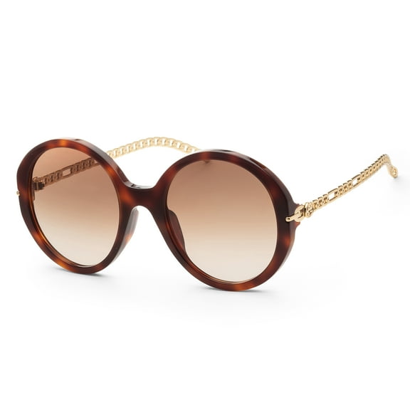Gucci Women's Sunglasses 56mm Havana/Gold/Brown Gradient