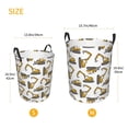 thumbnail image 3 of Honeii Funny Excavator Print Laundry Hamper Basket,Baby Nursery Woven Storage Basket for Toys Bin,Pillows,Blankets,Clothes-, 3 of 6