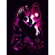 thumbnail image 1 of 5D bricolaje diamante pintura completo redondo taladro silueta pared decoración Rhinestone artesanía FLhrweasw Nuevo, 1 of 9