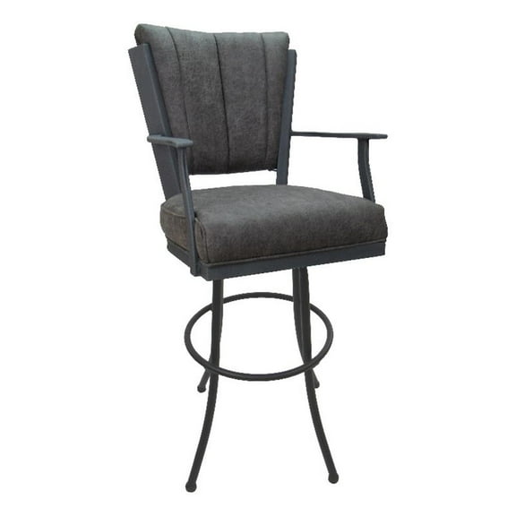 Swivel Tilt Extra Tall 34" (35") Metal Bar Stool Montana on Noam Base