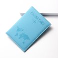 thumbnail image 1 of Bolsa para pasaporte con mapa esmerilado de cuero de PU, funda protectora para pasaporte, bolsa de almacenamiento para documentos de viaje, 1 of 6