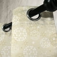 thumbnail image 3 of Ambesonne Ivory Grommet Curtain, Science Molecule Motif, 50" x 84", Cream White, 3 of 6