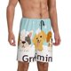 thumbnail image 2 of Fotbe Cute Dog In Bathtub1 Pantalones Cortos de Pijama para Hombre, Ropa de Dormir, Pantalones de Pijama Cortos para Hombre-3X-Large, 2 of 6