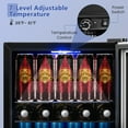thumbnail image 6 of Canddidliike 60 Can Beverage Mini Refrigerator with Glass Door, Fridge with Freezer, Fridge, 6 of 7