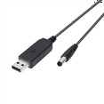 thumbnail image 4 of 2X USB to DC Convert Cable 5V to 9V Voltage Step-Up Cable 5.5X2.1mm DC Male 1M New, 4 of 5