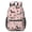 Dachshund and Hearts, variant on Bulldog and Paw Dog Print Black Pattern 17" School Backpacks for Teens,Waterproof Oxford Fabric,S-Shape Padded Straps for School,Travel,Hiking,Camping