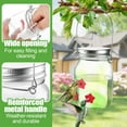 thumbnail image 4 of sruoe Hummingbird Feeder, Hanging Hummingbird Feeder Outdoor, Small Hummingbird Feeders, Ant Moat Perch Decor Bird Feeders for Garden Patio Window Backyard, Wood, 4 of 5
