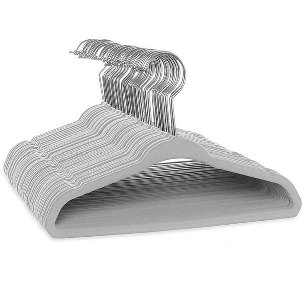 Xihbxyly Perchas de Terciopelo, Diseño Antideslizante, Ganchos Giratorios de 360°, Perfil Delgado Que Ahorra Espacio, Resistentes y Ligeras, Ideales para Prendas Pesadas, Almacenamiento Versátil, Paq
