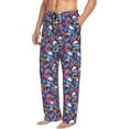 thumbnail image 6 of Honiee Skull Daisy for men - a sleek fusion of Straight Pajama Pants, versatile Lounge Pants, and cozy Sleepwear, all rolled into one-Small, 6 of 6