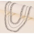 thumbnail image 4 of Collar de hip hop con cadena de oro falso, collar estilo punk de los años 90, joyería de acero inoxidable $ Collar de cadena de cuerda de oro falso de 18 quilates, collar de cuerda de oro falso, 4 of 5