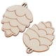 thumbnail image 2 of 200 Uds. Colgante de virutas de madera de cono de pino DIY decoración del hogar artesanías accesorios hechos a mano, 2 of 12