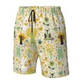 thumbnail image 4 of Logiee Animal Tree Print Mens Swim Trunks Quick Dry Board Shorts,Breathable Hawaii Beach Shorts Swimwear Bathing Suits-Large, 4 of 6