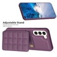 thumbnail image 3 of SaniMore for Samsung Galaxy A14 5G (6.6" 2023) Case, Flip PU Leather Diamond-Shaped with Built-in Card Slots, Kickstand and Shockproof Anti-drop Phone Case for Galaxy A14 5G Wallet Shell, Darkpurple, 3 of 7
