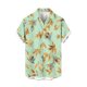 thumbnail image 1 of Camisetas de Lino para Hombres Vintage Bowling Manga Corta Cuello Cubano, Retro Playa Y Verano Hombre Manga Corta Botón Abajo Camisetas, 1 of 1