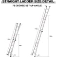 thumbnail image 6 of 17 FT Aluminum Multi-Position Foldable Ladder, 5-in-1 Extension Ladder with Wide Anti-Slip Steps & Secure Hinge Locks for Home Indoor Outdoor Professional Use, 250 lbs Rated., 6 of 18