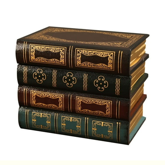 KDJ Retro Fake Book Props Office Book Model Photo Props Simulation Book Storage Box