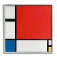 thumbnail image 4 of Stupell Industries Composition II in Red Blue Yellow Piet Mondrian Classic Abstract Painting Painting Gray Framed Art Print Wall Art, Design by one1000paintings, 4 of 5
