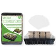 thumbnail image 2 of Plantador de plántulas reutilizables con tapas de cúpula Lámina de ventilación de ventilación ajustable al aire libre Bandeja de planta de plantas de invernadero pequeño suministros de jardinería tholdsy HA011749-00B, 2 of 7