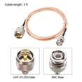 thumbnail image 2 of UHF (PL259) Macho a BNC Macho Antena Cable de radio RG316 Cable Coaxial 3 pies para antena Coaxial móvil a base, 2 of 5
