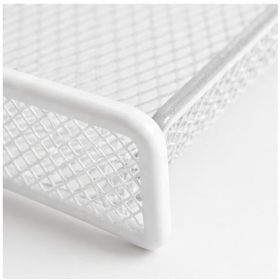 WEAVILUX Iron Wall Mount Router Shelf, White, Sturdy and Compact for Home Use
