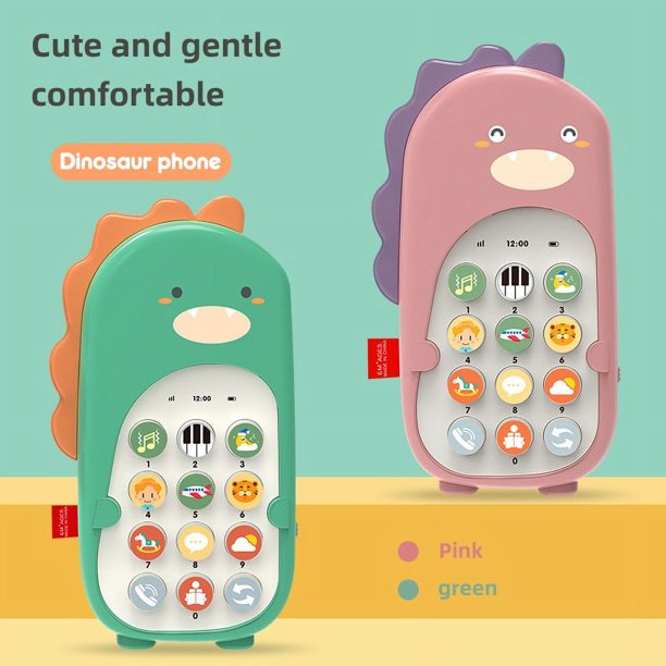 Children's Toys, Music Phones, Early Education, Music Stories, Vibration  Mode Dinosaur Baby Phone Toys (3 No. 7 Batteries Are Required To Be  Installed When Using), And The Batteries Need To Be Purchas -