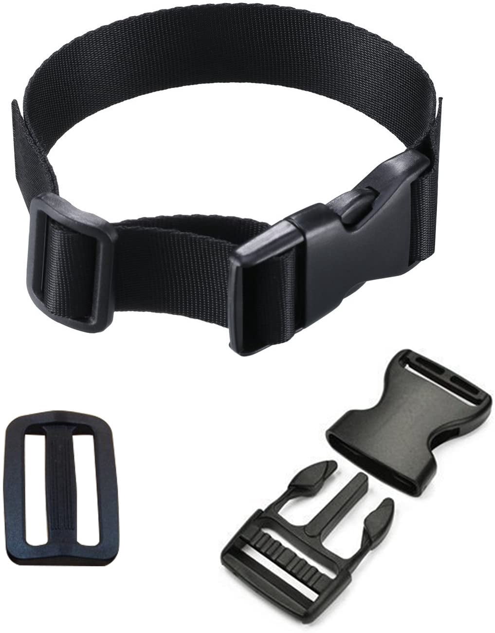 QIANF 1.5 Inch Heavy Duty Nylon Webbing - 10 Yard Roll, Thick Strap For DIY, Backpack Straps, Pet Collars, Gear Repair, Black