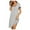 Gray-H, variant on Plus Size Nightdress Clearance,Ladies Solid Erotic Lingerie Imitation Silk Deep V Halter Neck Halter Nightdress Black 4(S)