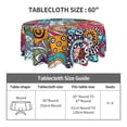thumbnail image 4 of Round Tablecloth 60 Inch,Stain Resistance Polyester Bohemian Style Table Cloth,Table Cover for Kitchen Dining Table, Buffet Parties and ​Camping, 4 of 6