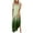 Green, variant on IROINNID Women's Sleeveless Sundress Round Neckline Summer Casual Dress Loose Long Dress Strapless Gradient Dress